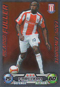 Ricardo Fuller Stoke City 2008/09 Topps Match Attax Fans' Favourite #EX126